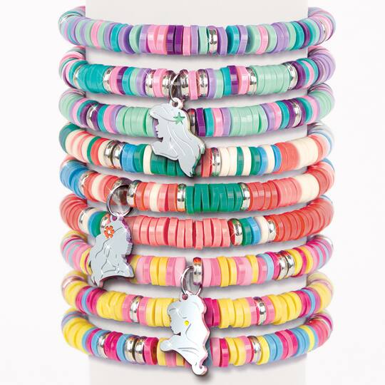 Make It Real Disney Princess Royal Rounds Heishi Beads Bracelet Activity Kit